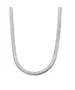 Diamond Cut Necklace Flat Snake - Silver 925 - Yellow Gold Plated