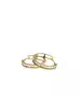 9ct Gold Hoops - Baguettes