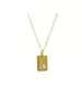 Necklace Initial- Silver 925 Gold Plated - Adjustable chain 50,45,40