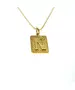 Necklace Initial- Silver 925 Gold Plated - Adjustable chain 50,45,40