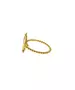 Letter Ring - Silver 925 Gold Plated