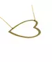 Silver 925 Gold Plated Necklace - Heart