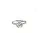 Round Brilliant Engagement Ring with Diamond Side Stones