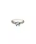 Round Brilliant Engagement Ring with Diamond Side Stones