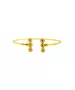 Byzantine Bracelet Silver 925 Gold Plated with three color zircon