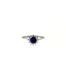 9ct Gold Ring with Blue zircon