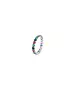 Thin Colorful Zircons Ring - Silver 925 Gold Plated