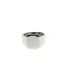 Flat plate ring with Letter - Silver 925