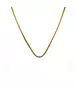 Necklace Flat Snake 40cm  - Silver 925 and Gold Plated