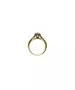 9ct Gold Ring - Cushion cut central stone