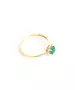 18ct Yellow Gold Vintage Emerald Ring with Diamonds