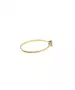 9ct Gold Twist Ring - One Light Blue Stone