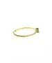 9ct Gold Twist Ring - One Purple Stone