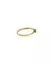 9ct Gold Ring - One Green Stone