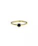 9ct Gold Ring - One Blue Stone