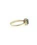 9ct Gold Ring - Diana with Green stone