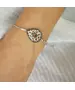 Silver 925 Bracelet oval with inner design