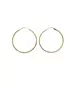 Plain Gold Hoops -  3.5 cm - 9ct White Gold