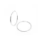 Plain 6.5 cm Hoops - Silver 925