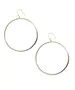 Very thin hanging 6.0 cm Hoops - Silver 925