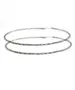 Thick twist 6.5 cm Hoops - Silver 925