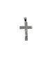 9ct White Gold Cross with Jesus Christ