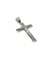 9ct White Gold Cross with Jesus Christ