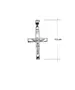 18ct White Gold Cross with Jesus Christ