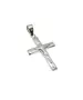 18ct White Gold Cross with Jesus Christ