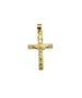 18ct Yellow Gold Cross with Jesus Christ