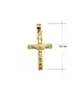 18ct Yellow Gold Cross with Jesus Christ