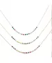 Color Stones Necklace - Silver 925