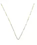 40cm Chain with big cubes - Silver 925 Gold Plated