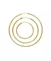 9ct Gold Hoops - Plain 4.0 cm