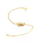 Crown Bracelet - Sterling Silver 925 Yellow Gold Plated