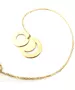 Circles of Love - 3 Names Glossy - 9ct Gold