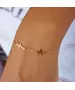 Letter and Cross Gold Bracelet - 9ct Gold