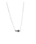 9ct Plain Gold Necklace - Small Cross