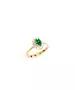 9ct Yellow Gold Ring - Oval Green Diana