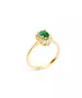 9ct Yellow Gold Ring - Oval Green Diana