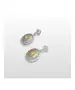 18ct White Gold Earrings with Yellow Fancy Diamonds