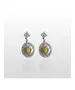 18ct White Gold Earrings with Yellow Fancy Diamonds