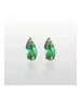 18ct White Gold Earrings with Emerald and diamonds