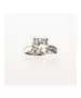 Platinum Engagement Ring with 1.2ct Zircon