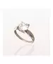 Platinum Engagement Ring with 1.2ct Zircon