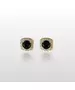 9ct Gold Earrings with black zircon