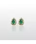 9ct Gold Earrings with green zircon