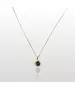 9ct Gold Necklace Diana Black Zircon