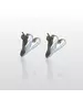 Bulky Heart Earrings - Stainless Steel