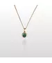 9ct Gold Necklace Diana Green Zircon